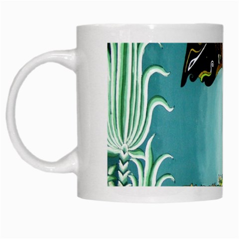 Lukisan Wayang Kulit White Mug from ArtsNow.com Left