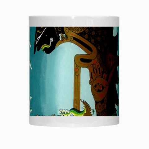 Lukisan Wayang Kulit White Mug from ArtsNow.com Center