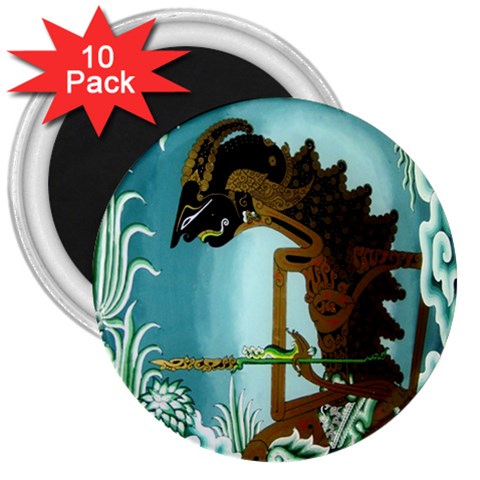 Lukisan Wayang Kulit 3  Magnet (10 pack) from ArtsNow.com Front