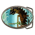 Lukisan Wayang Kulit Belt Buckle