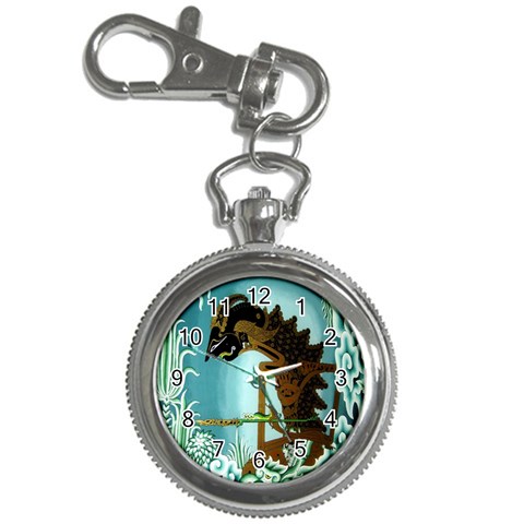 Lukisan Wayang Kulit Key Chain Watch from ArtsNow.com Front