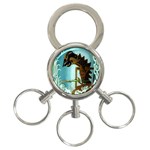 Lukisan Wayang Kulit 3-Ring Key Chain