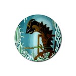 Lukisan Wayang Kulit Rubber Coaster (Round)