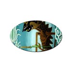 Lukisan Wayang Kulit Sticker (Oval)