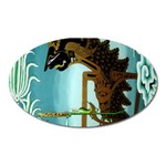 Lukisan Wayang Kulit Magnet (Oval)