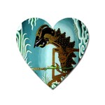 Lukisan Wayang Kulit Magnet (Heart)