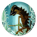 Lukisan Wayang Kulit Magnet 5  (Round)