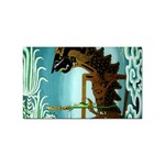 Lukisan Wayang Kulit Sticker Rectangular (100 pack)