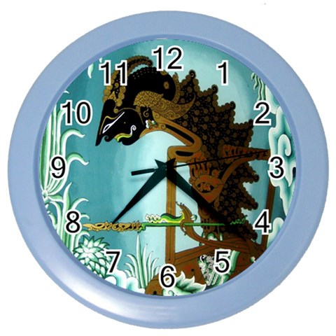 Lukisan Wayang Kulit Color Wall Clock from ArtsNow.com Front