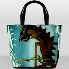 Lukisan Wayang Kulit Bucket Bag from ArtsNow.com Back