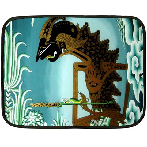 Lukisan Wayang Kulit Double Sided Fleece Blanket (Mini) from ArtsNow.com 35 x27  Blanket Front