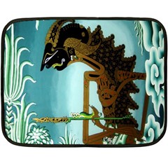 Lukisan Wayang Kulit Double Sided Fleece Blanket (Mini) from ArtsNow.com 35 x27  Blanket Back