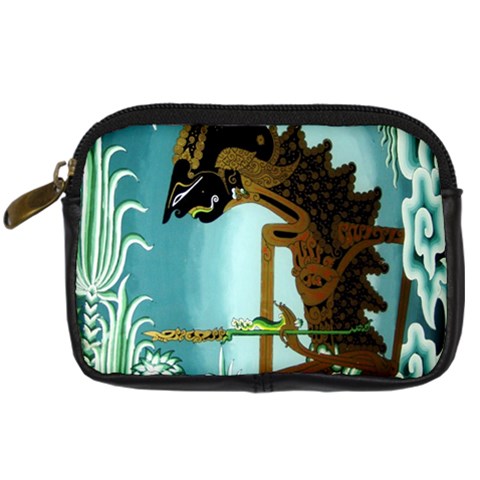 Lukisan Wayang Kulit Digital Camera Leather Case from ArtsNow.com Front