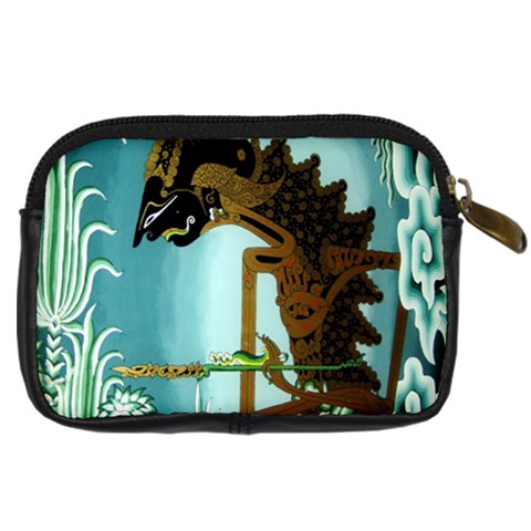 Lukisan Wayang Kulit Digital Camera Leather Case from ArtsNow.com Back