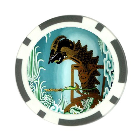 Lukisan Wayang Kulit Poker Chip Card Guard (10 pack) from ArtsNow.com Front