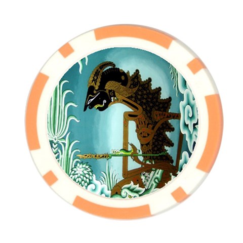 Lukisan Wayang Kulit Poker Chip Card Guard (10 pack) from ArtsNow.com Front
