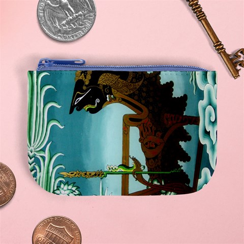 Lukisan Wayang Kulit Mini Coin Purse from ArtsNow.com Front