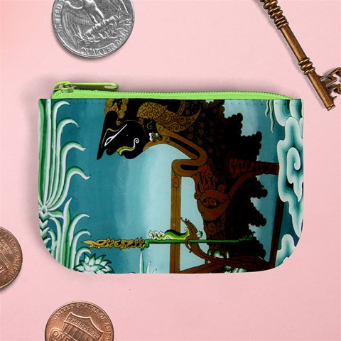 Lukisan Wayang Kulit Mini Coin Purse from ArtsNow.com Front