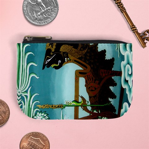 Lukisan Wayang Kulit Mini Coin Purse from ArtsNow.com Front