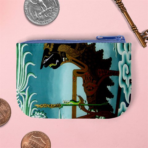 Lukisan Wayang Kulit Mini Coin Purse from ArtsNow.com Back