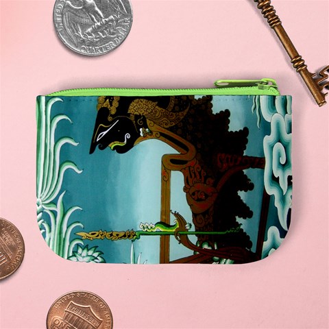 Lukisan Wayang Kulit Mini Coin Purse from ArtsNow.com Back