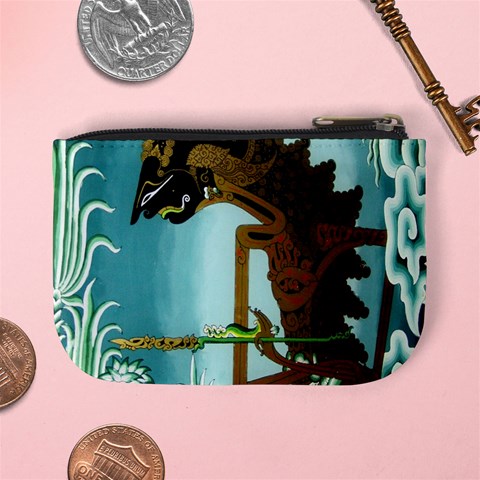 Lukisan Wayang Kulit Mini Coin Purse from ArtsNow.com Back