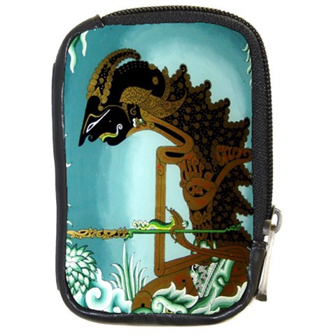 Lukisan Wayang Kulit Compact Camera Leather Case from ArtsNow.com Front