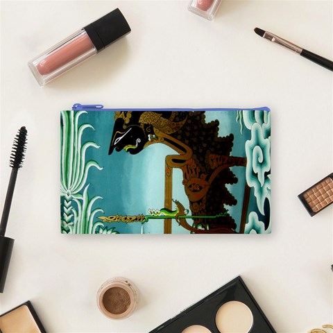 Lukisan Wayang Kulit Cosmetic Bag (Small) from ArtsNow.com Front