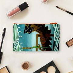 Lukisan Wayang Kulit Cosmetic Bag (Small) from ArtsNow.com Back