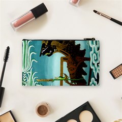 Lukisan Wayang Kulit Cosmetic Bag (Small) from ArtsNow.com Back