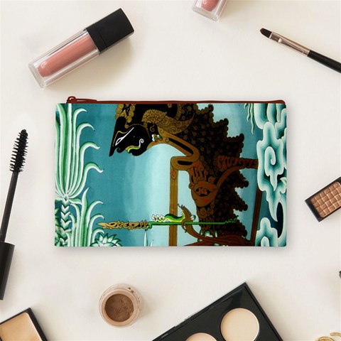 Lukisan Wayang Kulit Cosmetic Bag (Medium) from ArtsNow.com Front