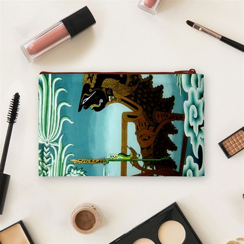 Lukisan Wayang Kulit Cosmetic Bag (Medium) from ArtsNow.com Back