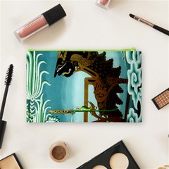Lukisan Wayang Kulit Cosmetic Bag (Medium) from ArtsNow.com Back