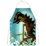 Lukisan Wayang Kulit Full Print Apron