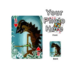 Lukisan Wayang Kulit Playing Cards 54 (Mini) from ArtsNow.com Front - Heart5