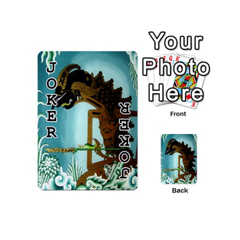 Lukisan Wayang Kulit Playing Cards 54 (Mini) from ArtsNow.com Front - Joker1