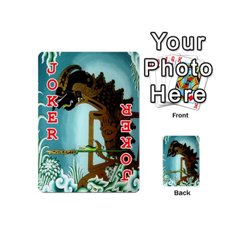 Lukisan Wayang Kulit Playing Cards 54 (Mini) from ArtsNow.com Front - Joker2