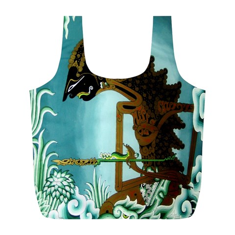 Lukisan Wayang Kulit Full Print Recycle Bag (L) from ArtsNow.com Front