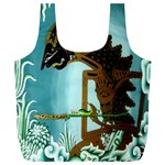 Lukisan Wayang Kulit Full Print Recycle Bag (XL)
