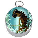 Lukisan Wayang Kulit Silver Compass
