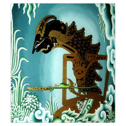 Lukisan Wayang Kulit Drawstring Pouch (Small) from ArtsNow.com Front