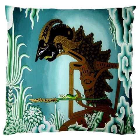 Lukisan Wayang Kulit Large Flano Cushion Case (Two Sides) from ArtsNow.com Front