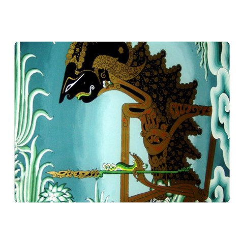 Lukisan Wayang Kulit Double Sided Flano Blanket (Mini) from ArtsNow.com 35 x27  Blanket Front