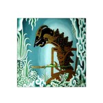 Lukisan Wayang Kulit Satin Bandana Scarf