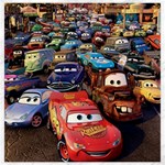 Rali Car,mc Queen Canvas 20  x 20 