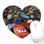 Rali Car,mc Queen Heart Mousepad