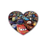 Rali Car,mc Queen Rubber Coaster (Heart)