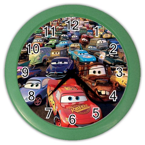 Rali Car,mc Queen Color Wall Clock from ArtsNow.com Front