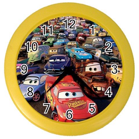 Rali Car,mc Queen Color Wall Clock from ArtsNow.com Front