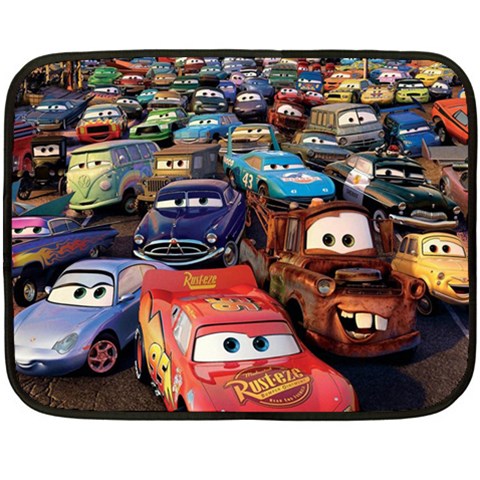 Rali Car,mc Queen Double Sided Fleece Blanket (Mini) from ArtsNow.com 35 x27  Blanket Front